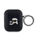 AirPods 1. ve 2. Nesil Uyumlu Silikon Kılıf - Karl Lagerfeld Monogram