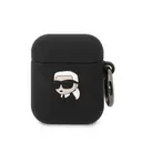 AirPods 1. ve 2. Nesil Uyumlu Silikon Kılıf - Karl Lagerfeld Karl 3D