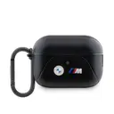 AirPods Pro 2 Uyumlu BMW Lisanslı PU Deri Kılıf, Çift Metal Logo