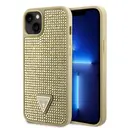 iPhone 14 Taşlı Arka Yüzey Üçgen Logolu Kılıf - Guess Lisanslı