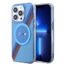 iPhone 14 Pro MagSafe Uyumlu Şeffaf Kılıf - BMW M Tricolor