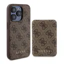 iPhone 14 Pro MagSafe Uyumlu Kılıf - Guess 4G Desenli, Powerbank Hediyeli