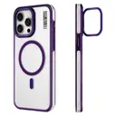 iPhone 14 Pro MagSafe Uyumlu Şeffaf Kılıf - Youngkit Crystal Grid