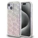 iPhone 15 Lisanslı Hello Kitty Renk Geçişli Kılıf - Pembe