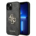iPhone 15 Plus PU Deri Kılıf, 4G Metal Logolu - Guess