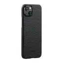 iPhone 15 Plus MagSafe Uyumlu Aramid Fiber Kılıf - Pitaka Ultra-Slim Classic