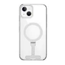 iPhone 15 Plus MagSafe Uyumlu Şeffaf Kılıf, Metal Standlı - Wiwu FYY-014