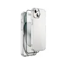 iPhone 15 Plus Şeffaf Kılıf, Ekran ve Kamera Koruyucu 3'ü 1 Arada Set - Wiwu Wi-IP001