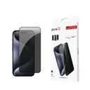 iPhone 15 Pro Gizlilik Filtreli Temperli Cam Ekran Koruyucu - Zore Anti-Dust
