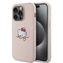 iPhone 15 Pro MagSafe Uyumlu Deri Kılıf - Hello Kitty Uyuyan Kitty