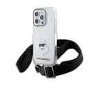 iPhone 15 Pro Boyun Askılı Crossbody Kılıf - Karl Lagerfeld Choupette