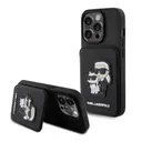 iPhone 15 Pro Standlı Kartlıklı Saffiano Kılıf - Karl Lagerfeld K&C