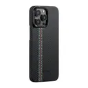 iPhone 15 Pro MagSafe Uyumlu Aramid Fiber Kılıf - Pitaka Tactile Woven Orchestra Rhapsody
