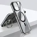 iPhone 15 Pro MagSafe Uyumlu Standlı Şeffaf Kılıf - Wlons Efsane