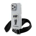 iPhone 15 Pro Max Boyun Askılı Kılıf - Karl Lagerfeld Karl İkonik Crossbody