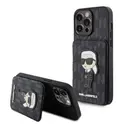 iPhone 15 Pro Max Standlı Kartlıklı Saffiano Kılıf - Karl Lagerfeld