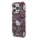 iPhone 15 Pro Max Hello Kitty Lisanslı Kılıf, İkonik Logolu Graffiti Tasarım