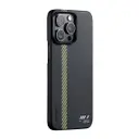 iPhone 15 Pro Max MagSafe Uyumlu Aramid Fiber Kılıf - Pitaka Tactile Woven Break The Line