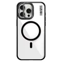 iPhone 15 Pro Max MagSafe Uyumlu Şeffaf Kılıf - Youngkit Crystal Grid