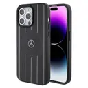 iPhone 15 Pro Max MagSafe Uyumlu Deri Kılıf - Mercedes Benz Paralel Çizgi