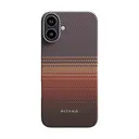 iPhone 16 MagSafe Uyumlu Aramid Fiber Kılıf - Pitaka Tactile Woven Sunset