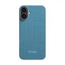 iPhone 16 MagSafe Uyumlu Aramid Fiber Kılıf - Pitaka Ultra-Slim Classic Ocean Blue