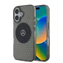 iPhone 16 Plus MagSafe Uyumlu Şeffaf Kılıf - Mercedes Benz Yıldız Desenli