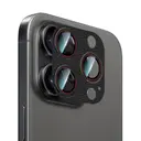 iPhone 16 Pro Kamera Lens Koruyucu, 9H Temperli Cam - CaseWorld Karbon Fiber Serisi