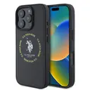 iPhone 16 Pro MagSafe Uyumlu Deri Kılıf - U.S. Polo Assn. Circle & Double Horse