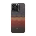 iPhone 16 Pro MagSafe Uyumlu Aramid Fiber Kılıf - Pitaka Tactile Woven Sunset