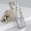 iPhone 16 Pro MagSafe Uyumlu Standlı Şeffaf Kılıf - Wlons Efsane