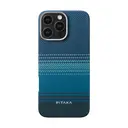 iPhone 16 Pro Max MagSafe Uyumlu Aramid Fiber Kılıf - Pitaka Tactile Woven Sunset-Moonrise