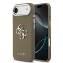iPhone 17 Air Uyumlu Grained 4G Metal Logolu Kılıf - Guess Lisanslı