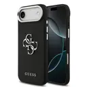 iPhone 17 Air Kılıf, Guess Lisanslı PU Deri Büyük Metal Logo - Siyah