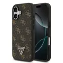 iPhone 17 PU Deri 4G Desenli Üçgen Logolu Kılıf - Guess
