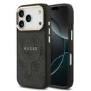 iPhone 17 Pro MagSafe Uyumlu PU Deri Kılıf - Guess 4G Logolu