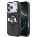 iPhone 17 Pro Kılıf, Parlayan Simli Karl & Choupette Logo - Karl Lagerfeld