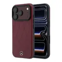 iPhone 18 Pro MagSafe Uyumlu 3D Metal Logolu Kılıf - Mercedes Benz Crossed Lines
