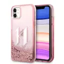 iPhone 11 Sıvılı Simli Kılıf - Karl Lagerfeld