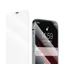 iPhone 12 Pro Max Ekran Koruyucu, Toz Geçirmez Metal Ahize Korumalı - Benks OKR