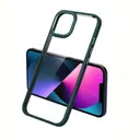 iPhone 13 Şeffaf Arka Yüzeyli Kılıf - Zore Krom Kapak