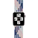 Apple Watch 38 mm Örgü Solo Loop Kordon - Wiwu Braided Contrast Color Small