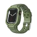 Apple Watch 44 mm Uyumlu 2'si 1 Arada Kasa Koruyuculu Kordon - Wiwu Armor