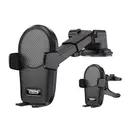 Go Des GD-HD211 2'si 1 Arada Araç Telefon Tutucu, 360 Derece Dönebilen