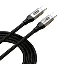 Go Des GD-UC685 Type-C to Type-C Örgü Şarj ve Data Kablosu, 140W 1.8 m