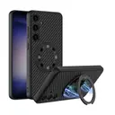 Galaxy S24 Wireless Şarj Özellikli Zore Kıpta Standlı M-safe Silikon Kapak