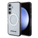 Galaxy S24 MagSafe Uyumlu Şeffaf Kılıf - AMG Eşkenar Dörtgen Desenli