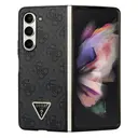 Galaxy Z Fold 5 Kılıf, Lisanslı PU Deri Taşlı Strass Kapak - Guess