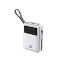 Lenyes C03-A 20.000mAh Powerbank, 45W Type-C ve Lightning Kablolu