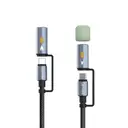 Lenyes LC111 4'ü 1 Arada 60W Şarj Kablosu, Fener ve Çakmaklı 1 m